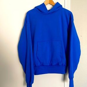 Brand new YZY hoodie. Blue, heavyweight cotton.